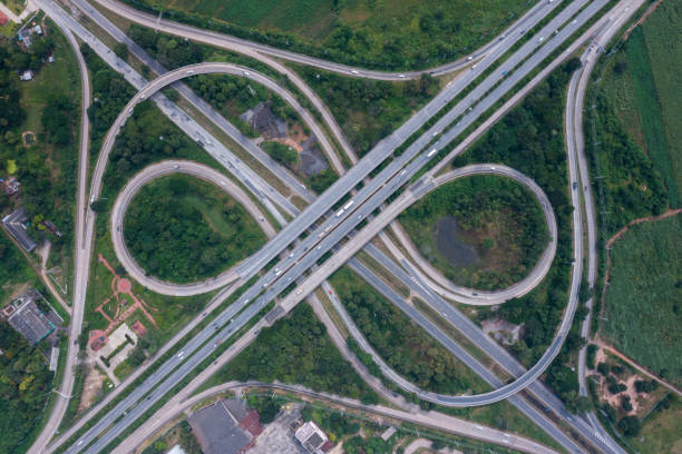 istock Road traffic in city at thailand . 1349304819