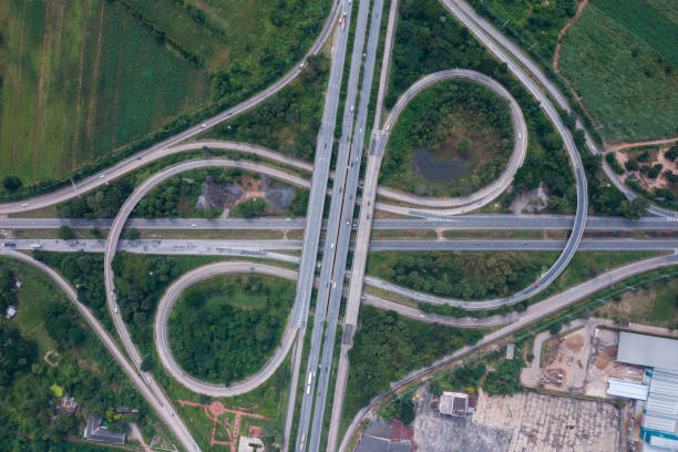 istock Road traffic in city at thailand . 1349304820