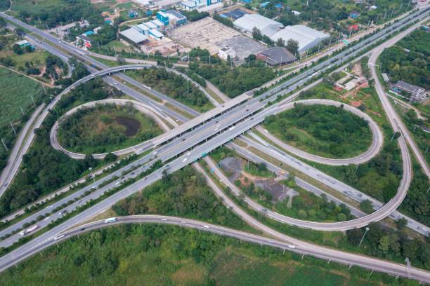 istock Road traffic in city at thailand . 1349304821