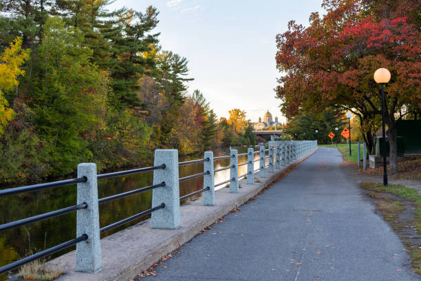 istock Rideau Canal, Hog's Back locks in Ottawa. Fall season in park with river 1349311185