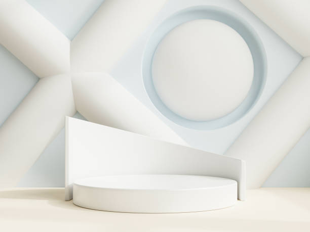 istock White product display podium with for product presentation. 1349313719