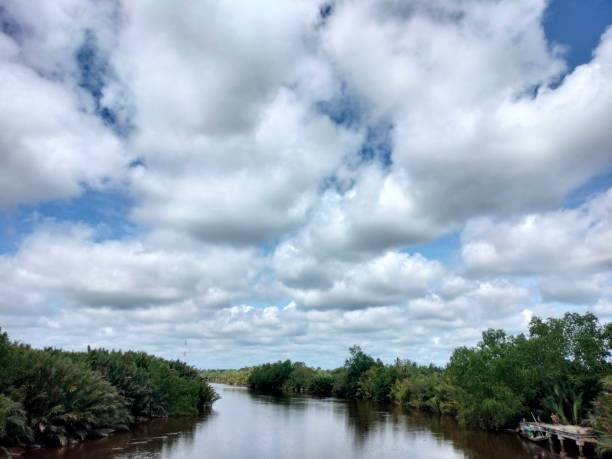 istock The scenery of beautiful sky on the river 1349316396