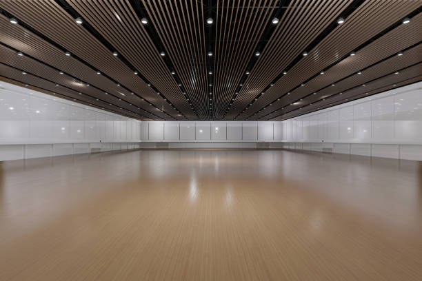 istock Empty hall exhibition centre.The backdrop for exhibition stand, booth,gallery,trade show.Conversation for activity,meeting.Arena for entertainment,event,sports.Indoor  Stadium,art museum.3d render. 1349316560