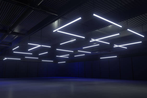 istock Empty hall exhibition centre.The backdrop for exhibition stands, booth,market,trade show.Conversation for activity,meeting.Arena for entertainment,event,sports.Indoor  for Factory,showroom.3d Background for online.3d render. 1349316630