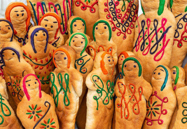 パンの子供たち, 死者の日, エクアドル - オタバロ ストックフォトと画像