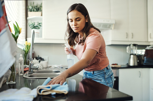 Keeping these countertops clean is a full time job