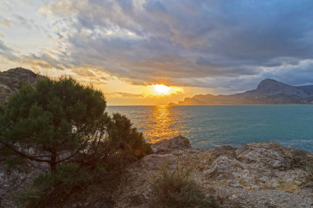 istock Sunset over the Black Sea. 1349323819