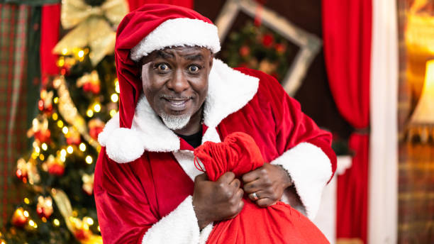istock Santa Claus Delivering Gifts 1349330327