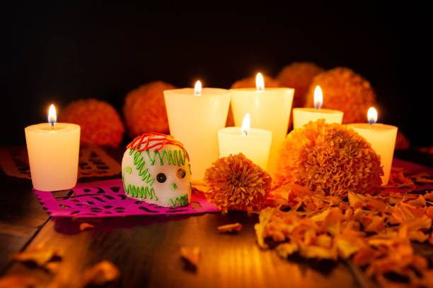 istock Day of the Death lights 1349333001