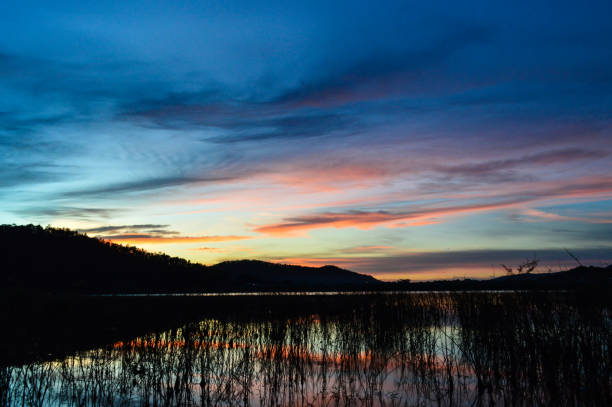 istock Beautiful Sunlight in the Evening at the Lake. 1349334881