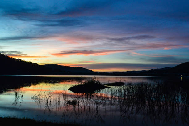 istock Beautiful Sunlight in the Evening at the Lake. 1349335000