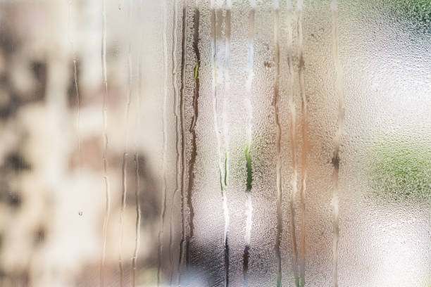istock Drops of water on glass natural 1349336986