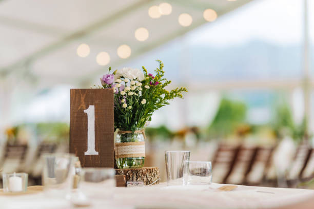 istock Fresh flowers wedding decoration. 1349340493