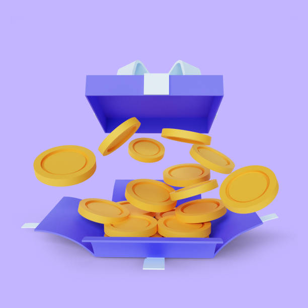 istock 3D rendering of open gift box suprise, earn point concept, loyalty program and get rewards, isolated on purple background 1349342764
