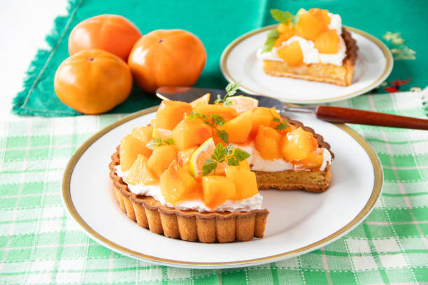 istock Japanese persimmon marinade tart 1349346868