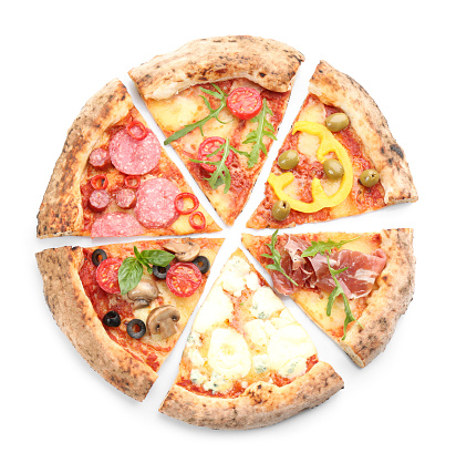 Mixed pizza varieties