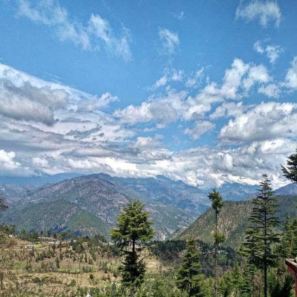 istock View of a Himalayan valley and mountain ranges 1349349666