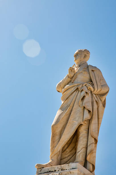 istock Kapodistrias Statue in Corfu, Greece. 1349351136