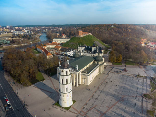 istock Vilnius center in October afternoon by Drone 1349351851
