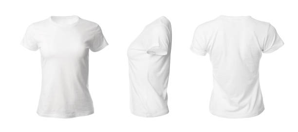 istock Set with stylish t-shirts on white background. Banner design 1349354246