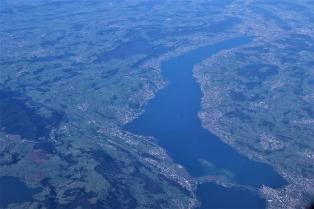istock Lake Zurich Aerial View 1349357408