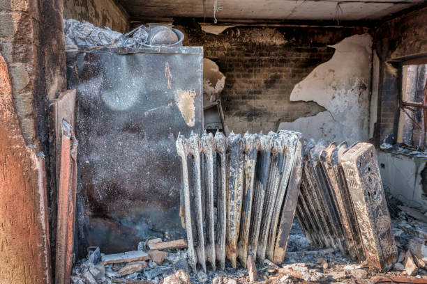 istock After pictures of a burned down warehouse 1349357440