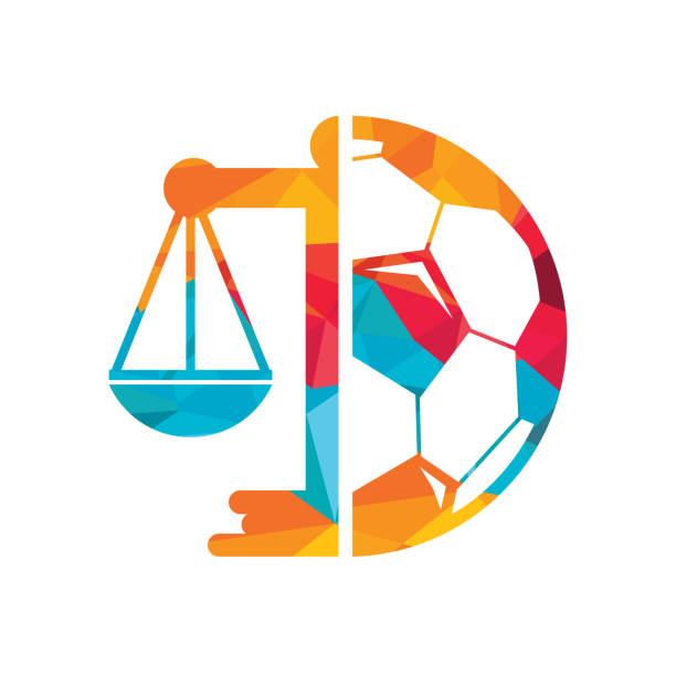 サッカー法ベクトルデザイン。 - stability law trust legal system点のイラスト素材／クリップアート素材／マンガ素材／アイコン素材