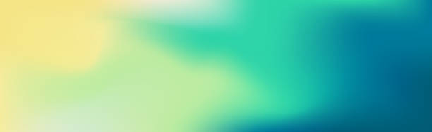 흐린 대형 파노라마 여름 배경 여러 가지 빛깔의 그라데이션 - 그라데이션 stock illustrations