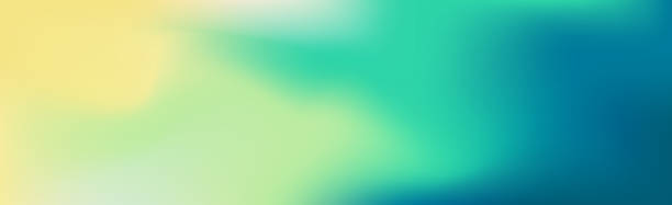 blurred large panoramic summer background multicolored gradient - sarı stock illustrations