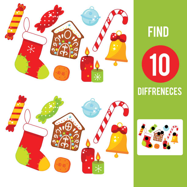 1,400+ Find The Difference Christmas Stock Photos, Pictures & Royalty