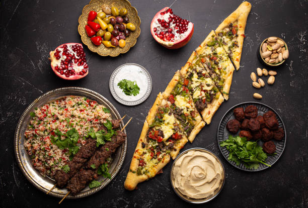 Arab Turkish assorted food from above