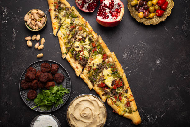 istock Arab Turkish assorted food from above copy space 1349372159