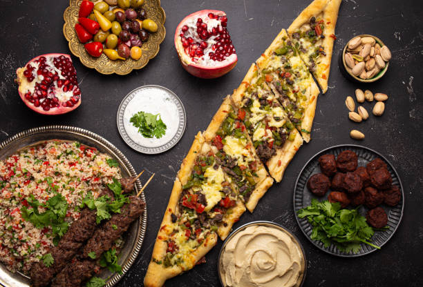 istock Arab Turkish assorted food from above 1349372162