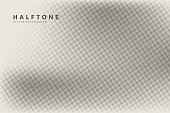 istock Dot halftone pattern background. Vector abstract circle wave grid or geometric gradient texture background 1349376040