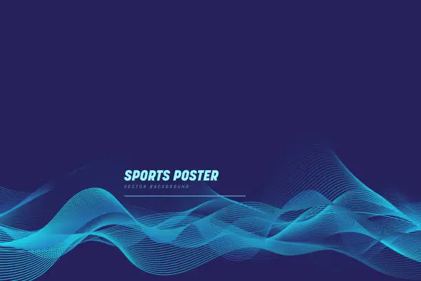 Vector illustration of Poster template design for sport event