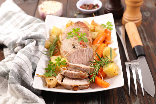 istock roasted beef or pork meat and vegetables 1349378203