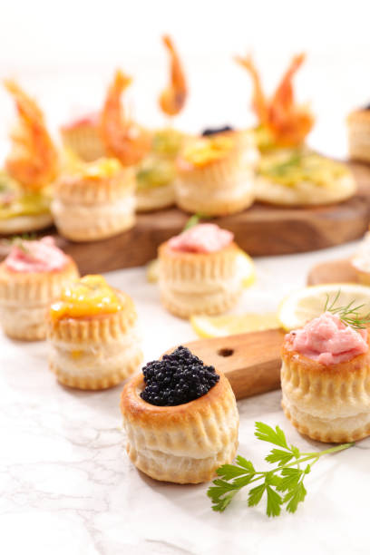 istock christmas canape,  buffet food assortment 1349378209