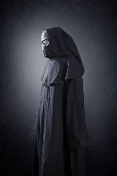 istock Scary humanoid alien in the darkness 1349392209