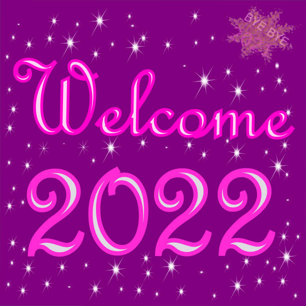 Welcome 2022 Bye Bye 2021 - illustration stock photo