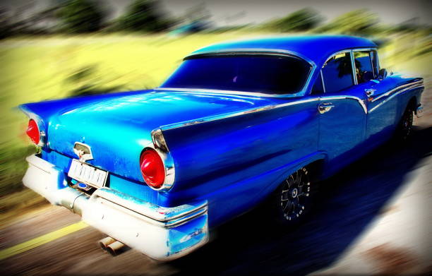 Vintage Car in Vinales valley,, Cuba