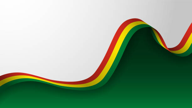 istock EPS10 Vector Patriotic Background with Bolivia flag colors. 1349426433