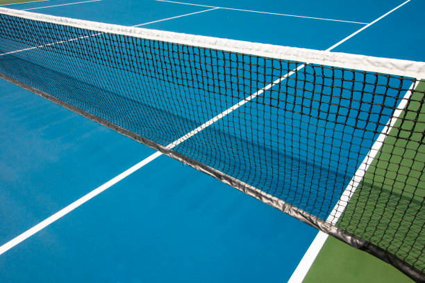 istock Tennis Court Lines and Net 1349430717