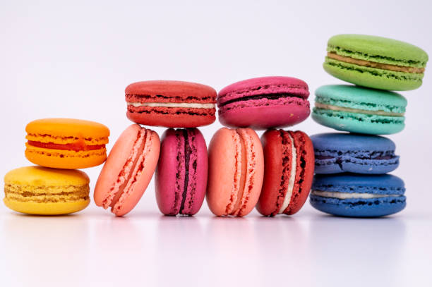 istock Happy rainbow of French Macarons 1349431608