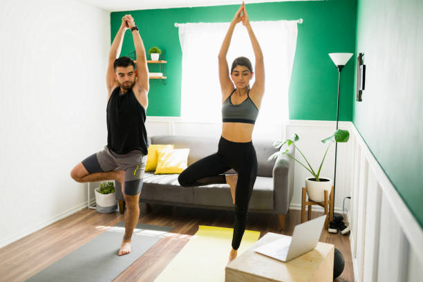 istock Feeling calm and relaxed with yoga 1349432436