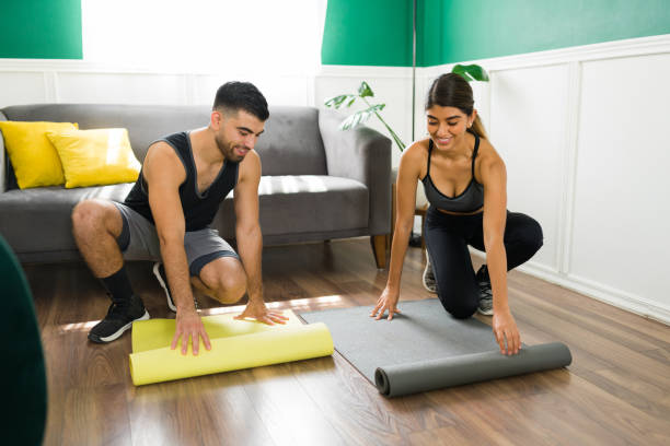 istock Healthy couple ready to exercise 1349433651