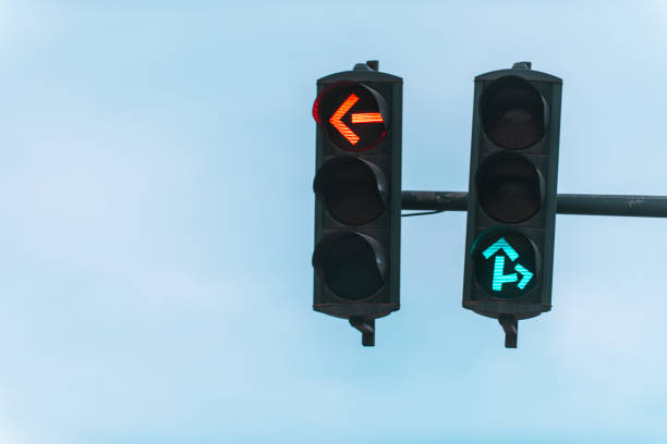 istock Traffic lights and clear skies 1349444944
