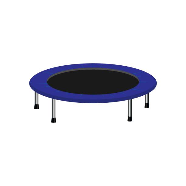 istock Baby trampoline icon. Realistic illustration of kids trampoline vector icon for web design 1349445037