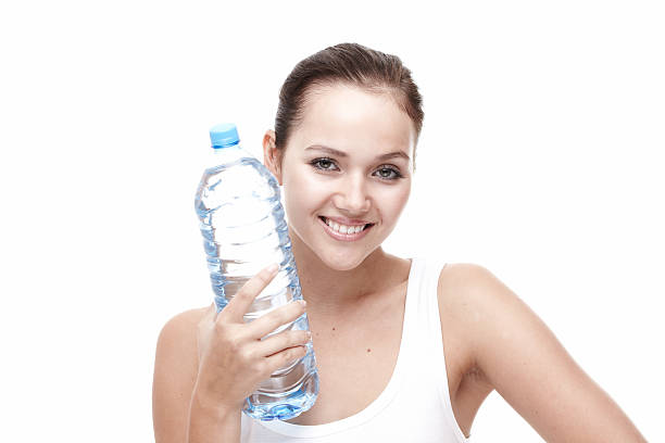istock Beautiful young woman over white background 134944544
