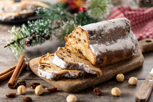 istock Traditional German Christmas stollen 1349446835