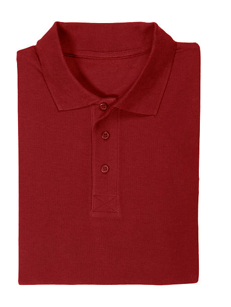 istock polo red shirt folded - clipping path 134944688